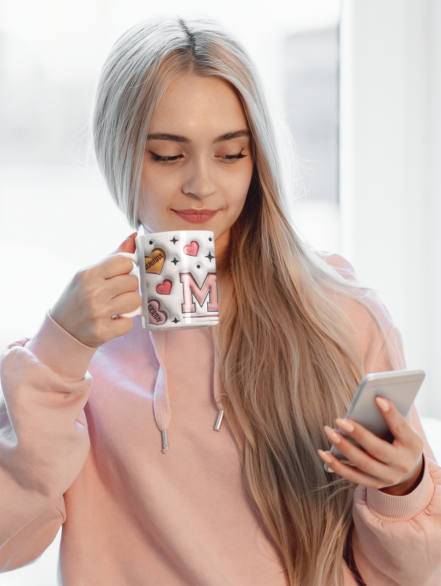 Loved Mom Ceramic Mug - Perfect Gift for Mothers Day, Birthdays, Coffee Lovers, Family Gatherings, and Celebrations, mother's day mug