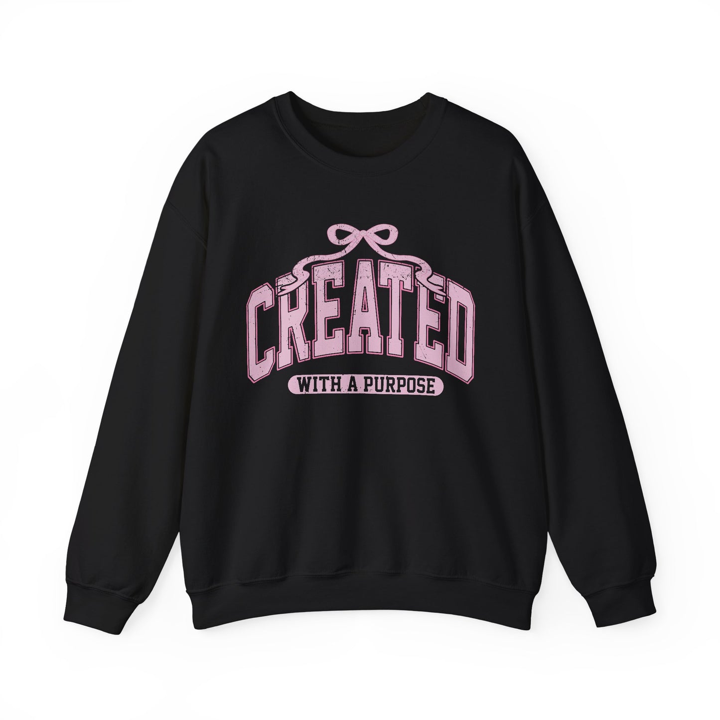 Perfect Gift for Inspiration, Trendy Christian Sweatshirt, Created With A Purpose Hoodie, Faith Hoodie, Bible verse sweatshirt