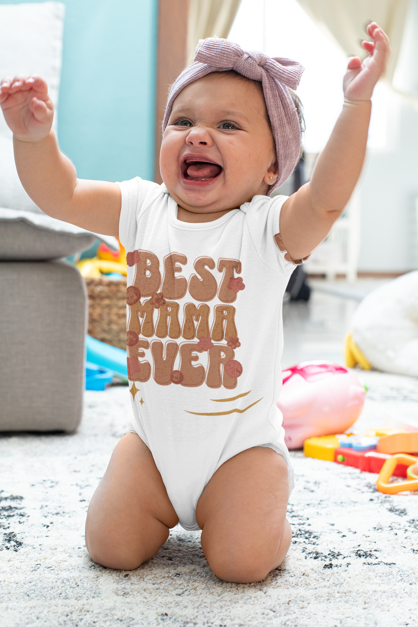 Cute Baby Gift, Mother's Day baby outfit, Cute baby bodysuit for mom, Baby girl gift, Gift for new mom, Baby shower gift, First Mother’s Day