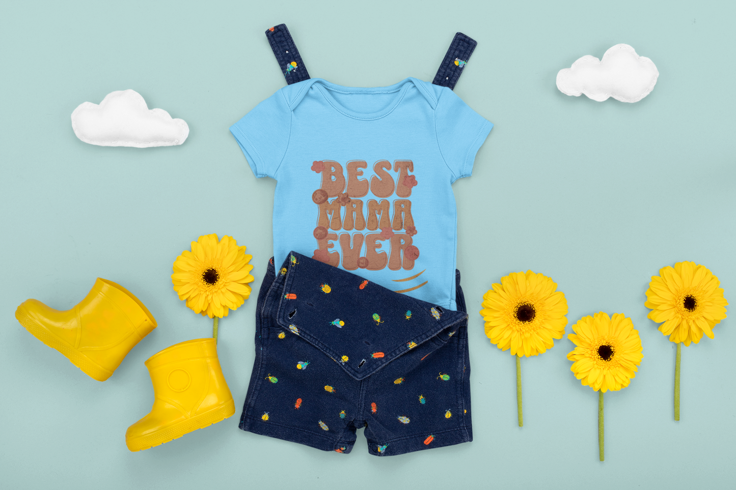 Cute Baby Gift, Mother's Day baby outfit, Cute baby bodysuit for mom, Baby girl gift, Gift for new mom, Baby shower gift, First Mother’s Day