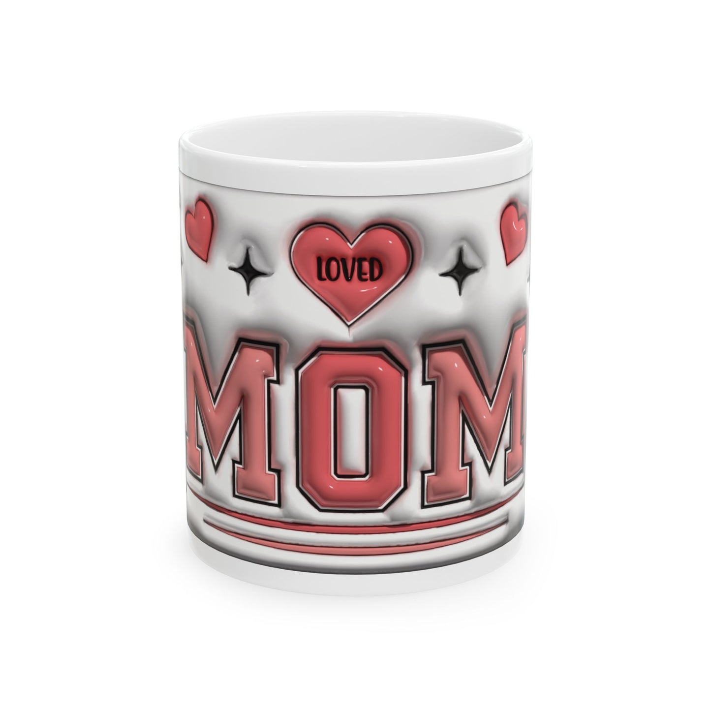 Loved Mom Ceramic Mug - Perfect Gift for Mothers Day, Birthdays, Coffee Lovers, Family Gatherings, and Celebrations, mother's day mug