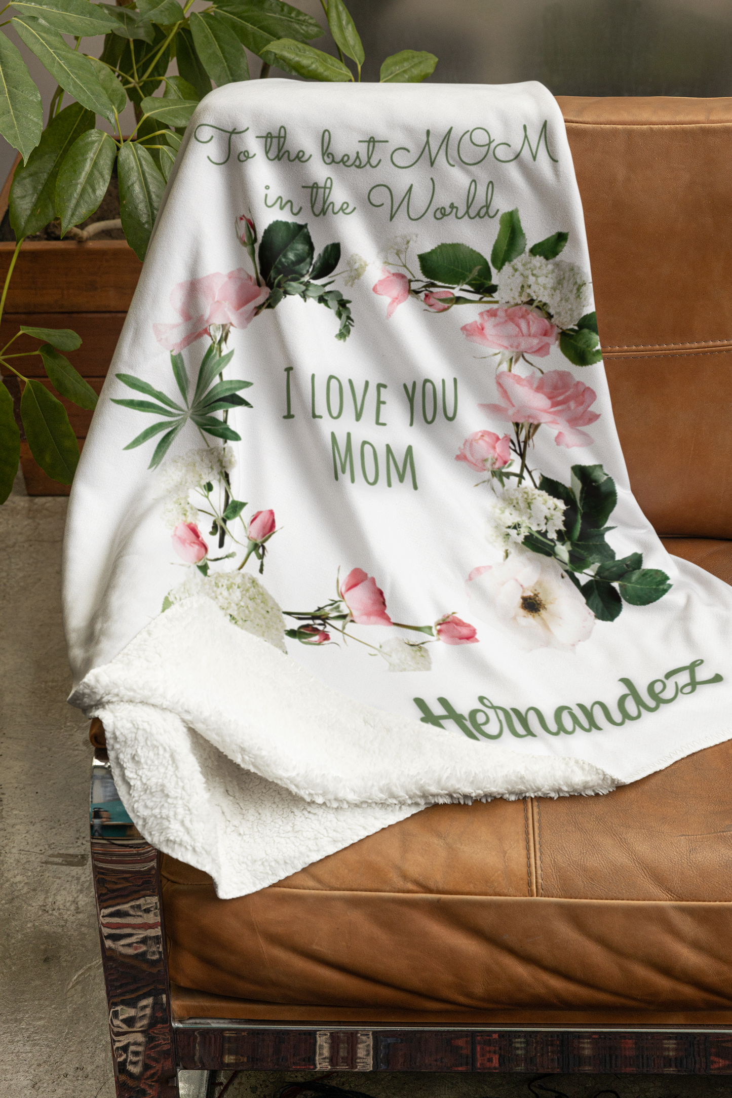 Personalized Velveteen Plush Blanket