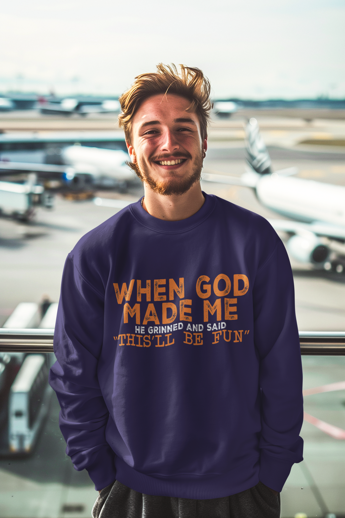 Fun Faith Sweatshirt gift, Gift for Friends, Inspirational gift, Custom Sweatshirt, Gift For New Dad, Fathers Day Gift, Comfort color