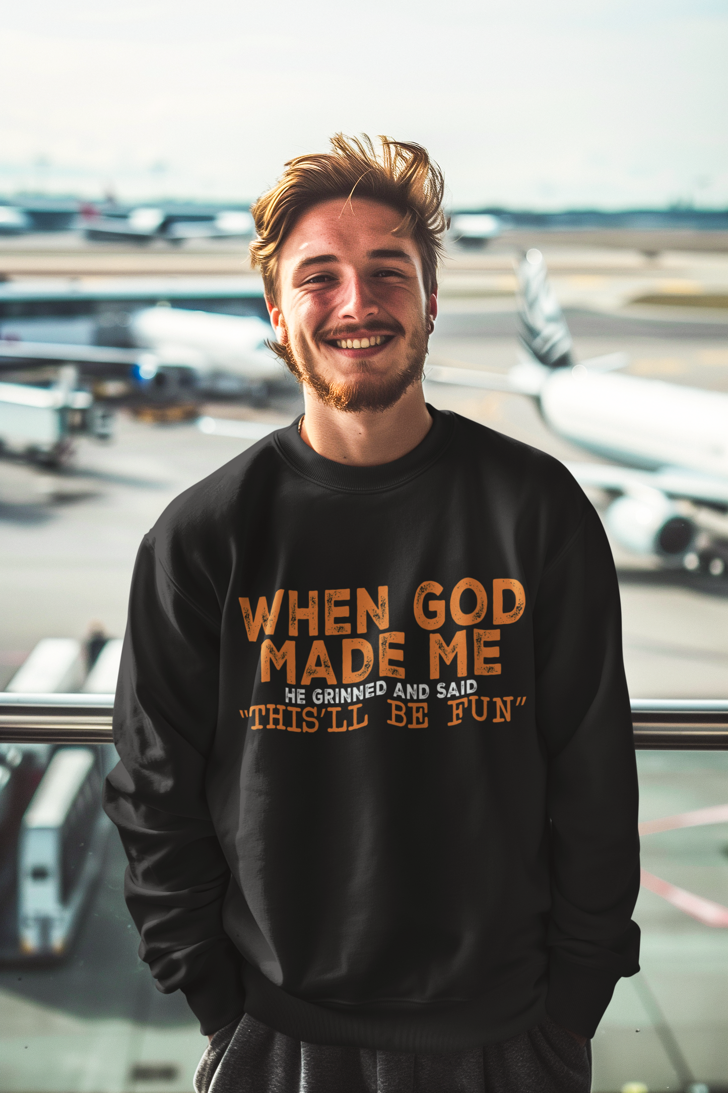 Fun Faith Sweatshirt gift, Gift for Friends, Inspirational gift, Custom Sweatshirt, Gift For New Dad, Fathers Day Gift, Comfort color