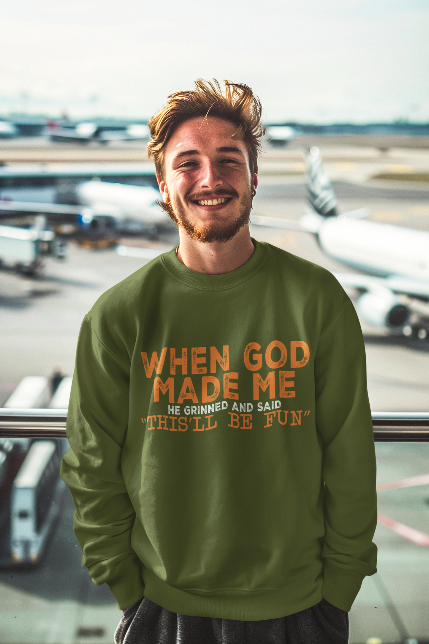 Fun Faith Sweatshirt gift, Gift for Friends, Inspirational gift, Custom Sweatshirt, Gift For New Dad, Fathers Day Gift, Comfort color