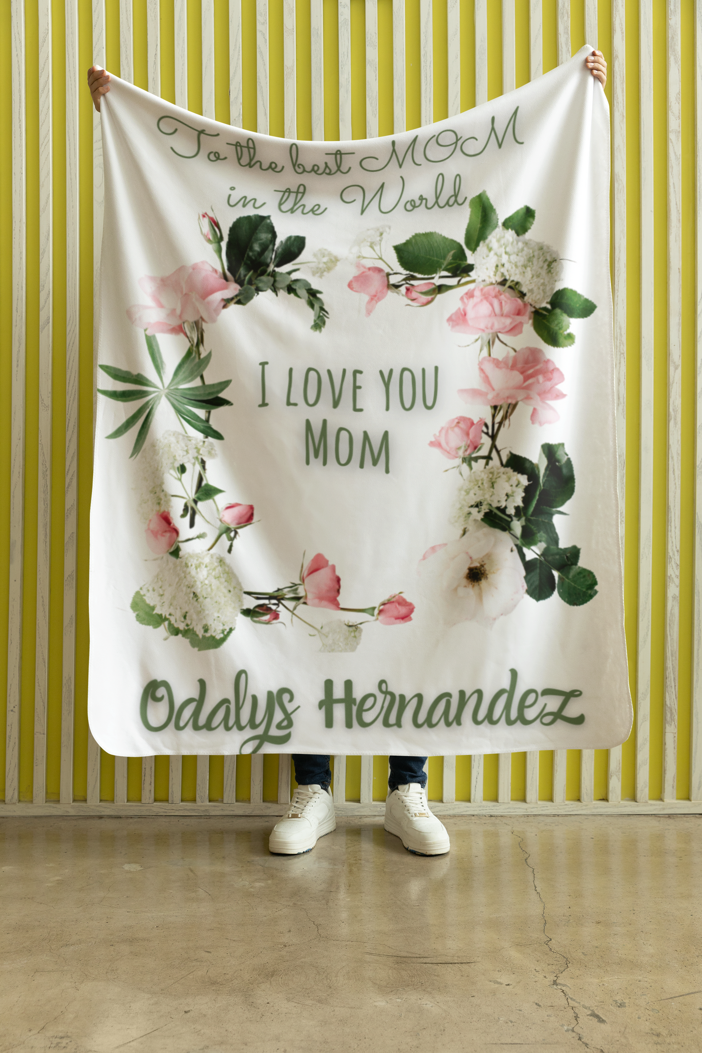 Personalized Velveteen Plush Blanket