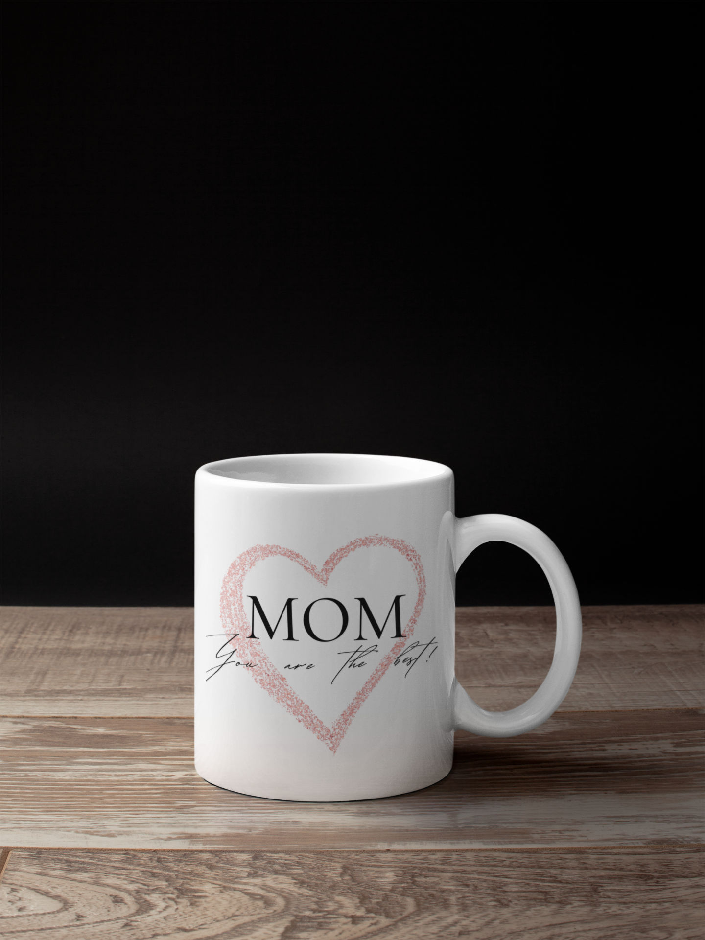 Mom Heart Mug, The Best Gift for Mother's Day, Birthdays,gift for mom, mother's day mug, ceramic mug, coffee lover gift, minimalist mug