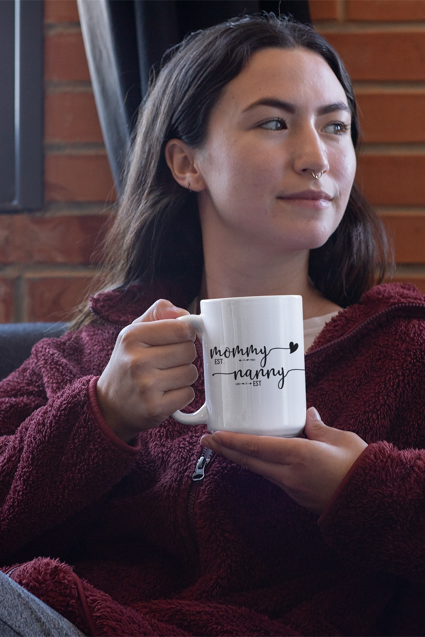 Mommy Nanny Established Ceramic Mug - Perfect Gift for New Grandmothers