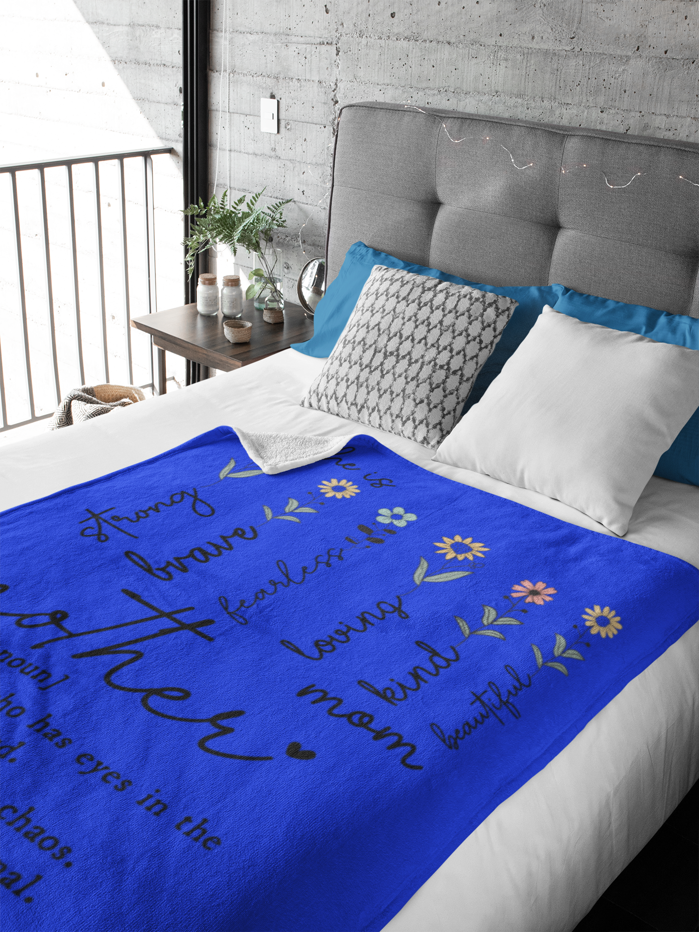 Plush Blanket, Mothers day Blanquet Motherhood Tribute Personalized Gift for Mom, Cozy Home Decor, Ideal for Mother's Day, Birthdays