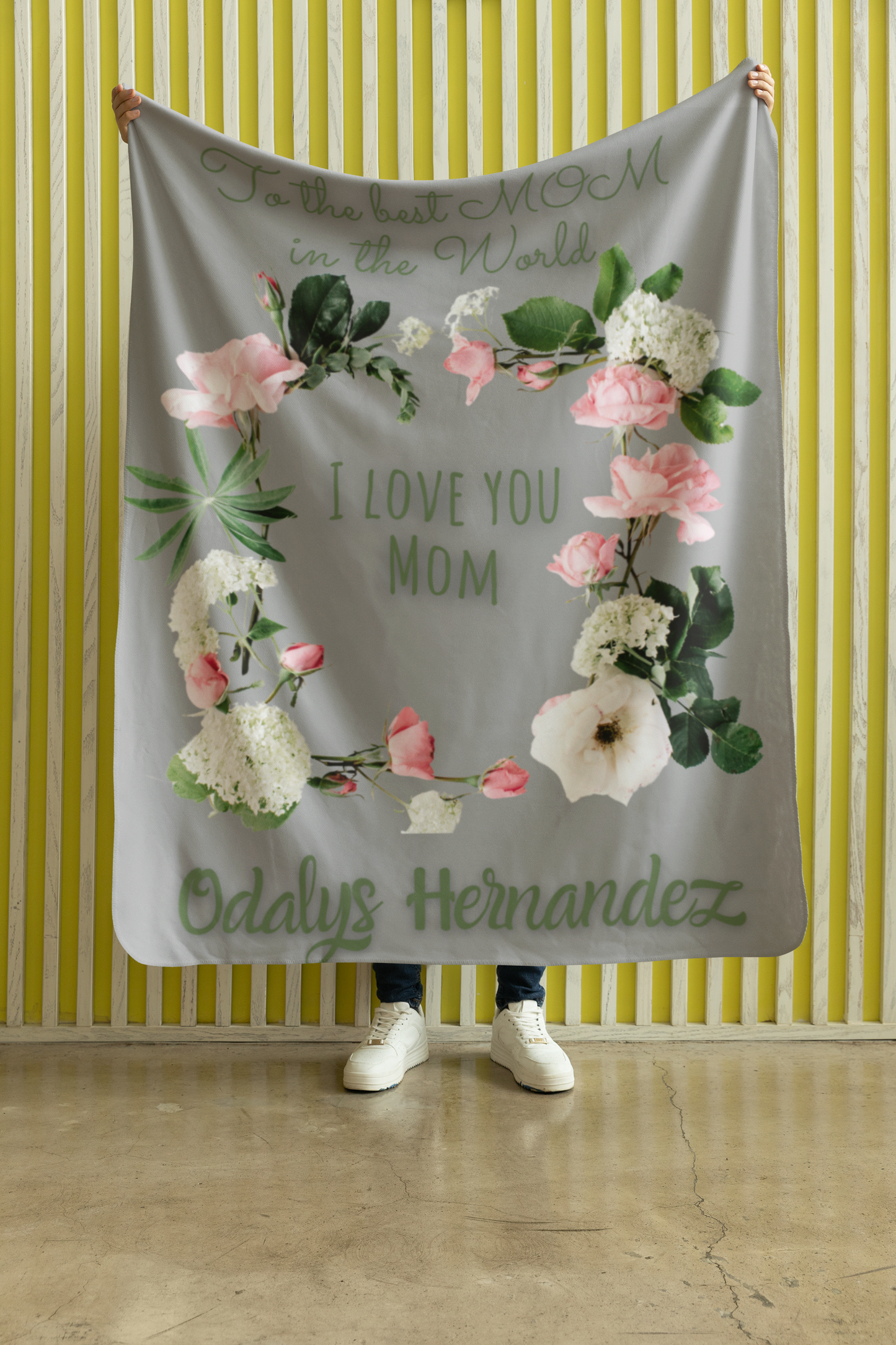 Personalized Velveteen Plush Blanket