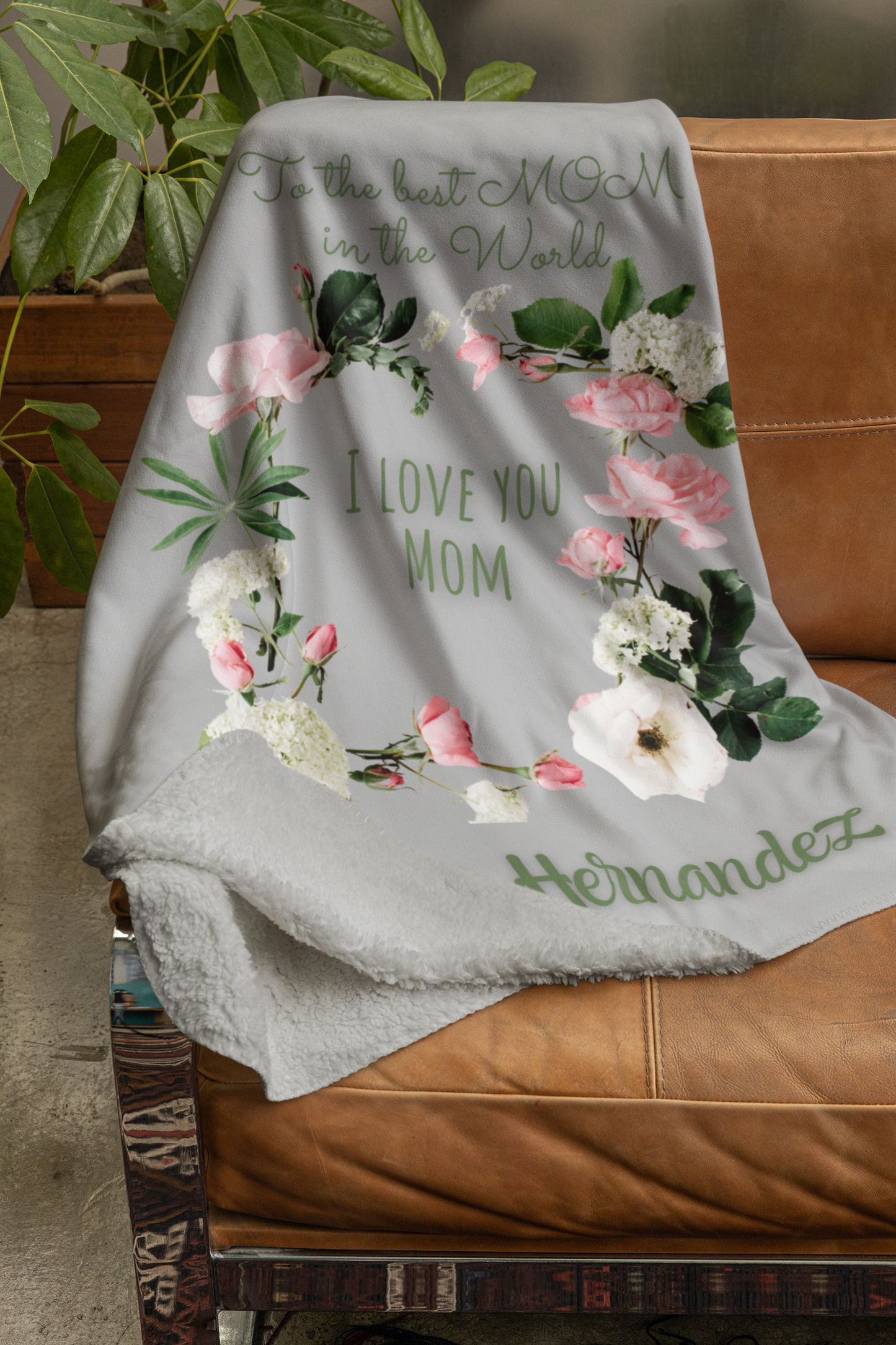 Personalized Velveteen Plush Blanket