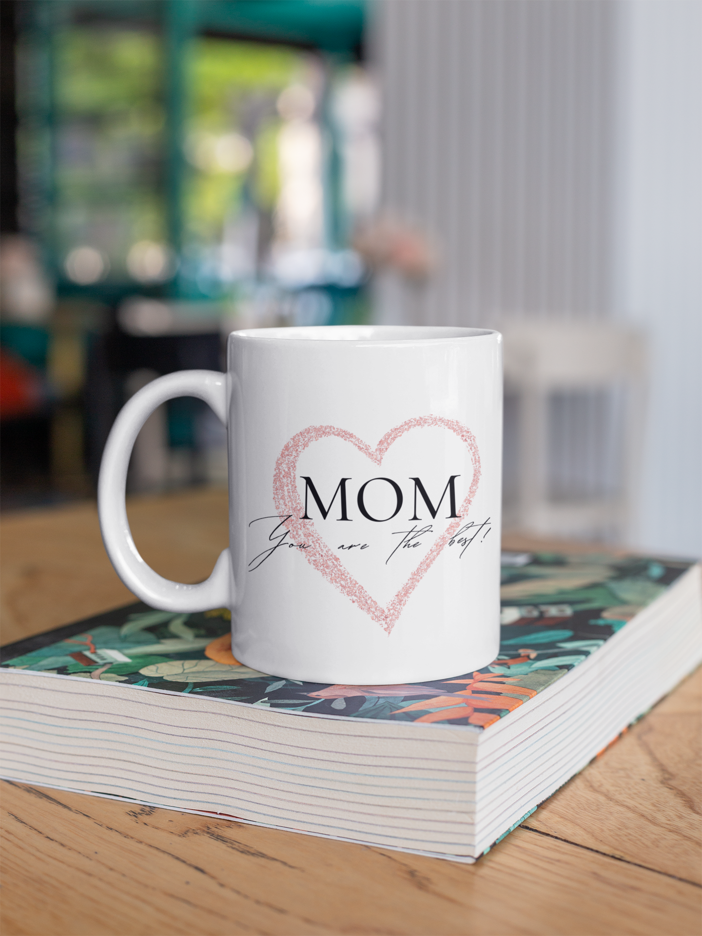 Mom Heart Mug, The Best Gift for Mother's Day, Birthdays,gift for mom, mother's day mug, ceramic mug, coffee lover gift, minimalist mug