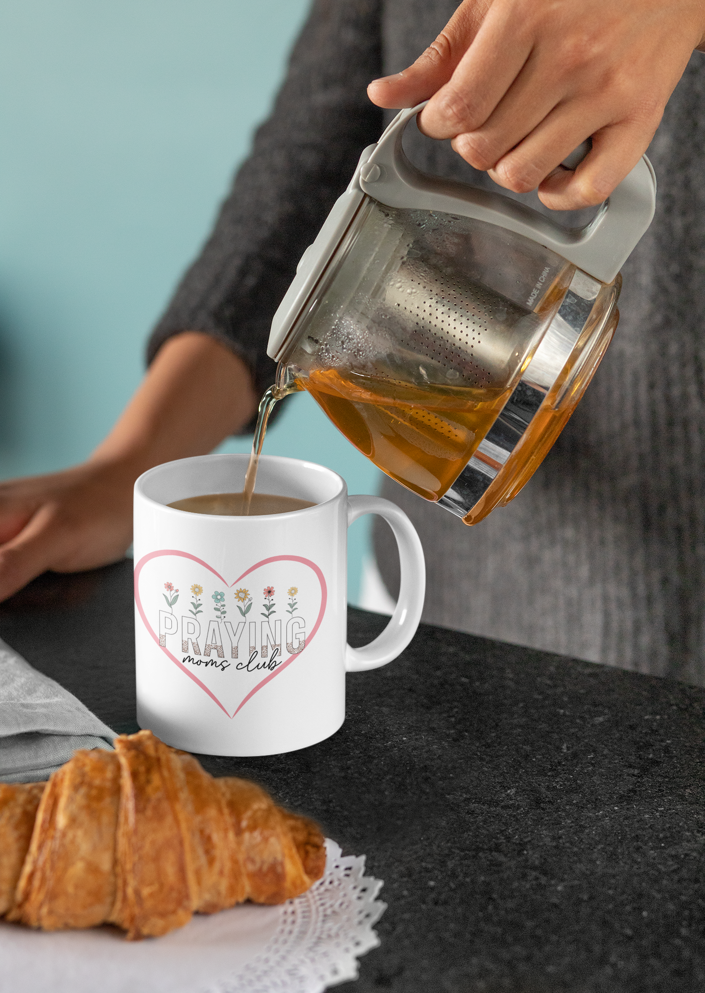 Mothers day Mug, Floral Design, Gift for Mom, Ceramic Coffee Cup, Ideal for Birthdays, Mother's Day, Myhers Mug