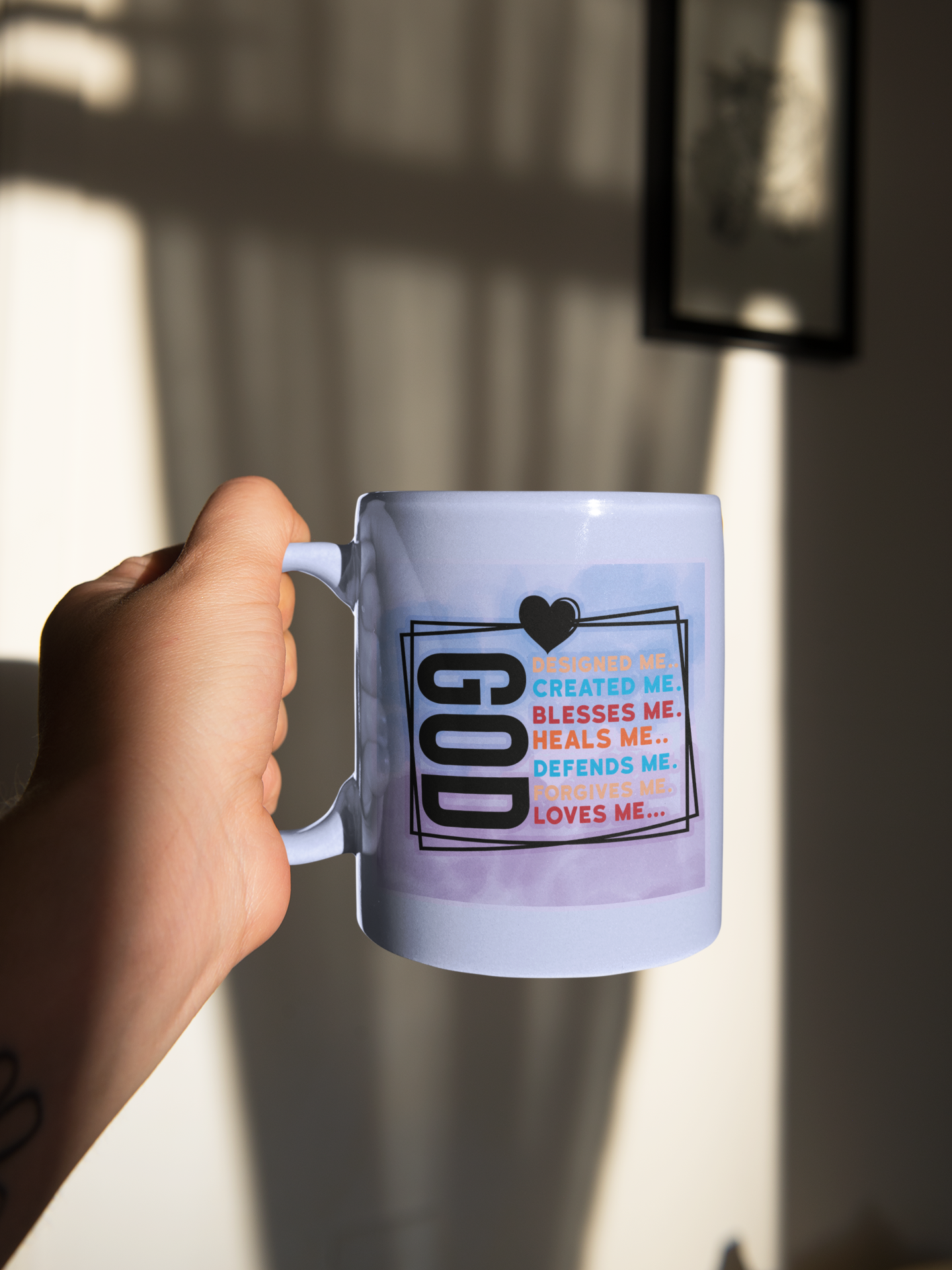 Inspirational Ceramic Mug - Perfect for Gifts, Spirituality, God, Coffee Lovers, Encouragement, Motivational Drinkware, Religious Tea Cup,
