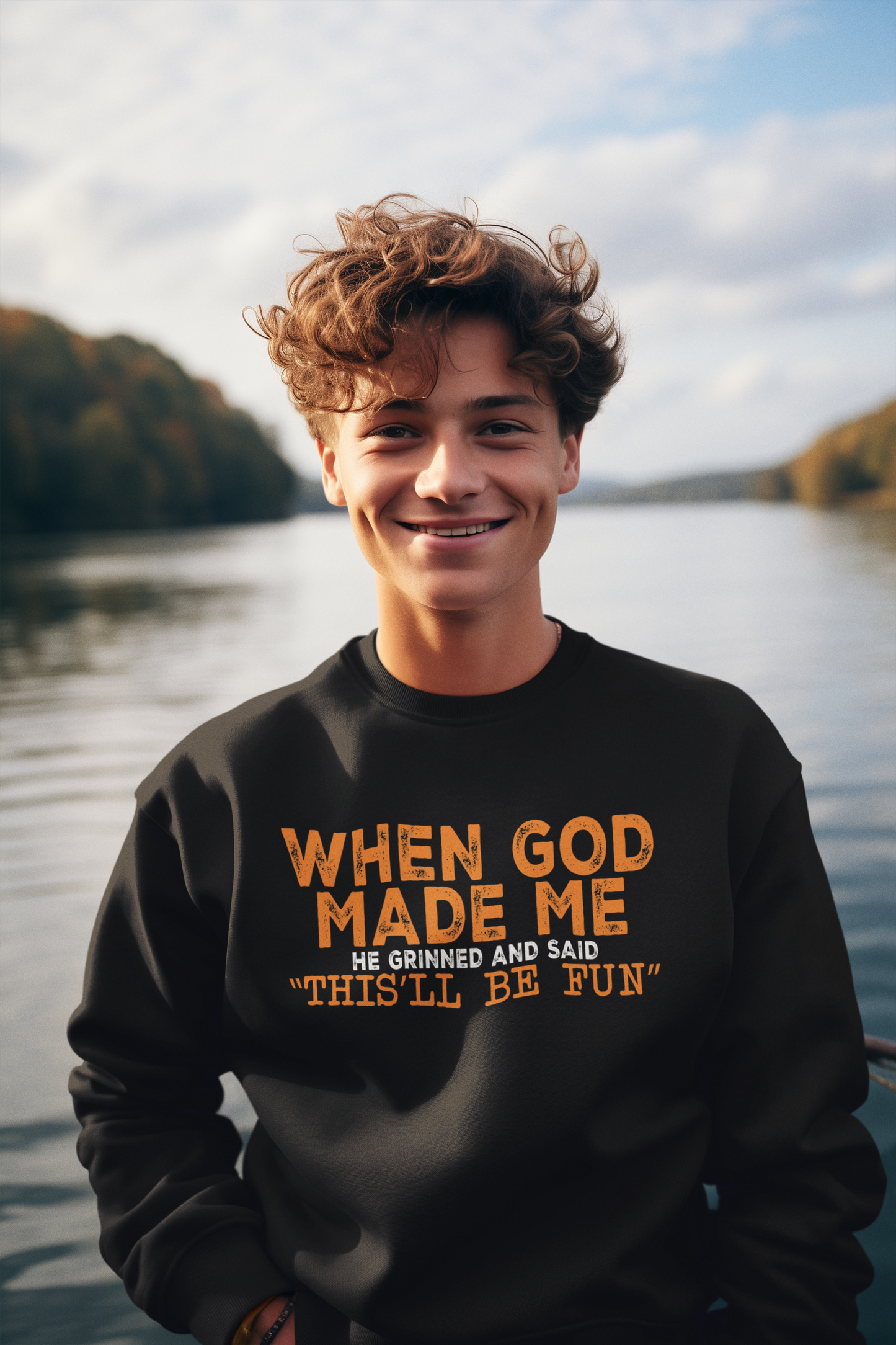 Fun Faith Sweatshirt gift, Gift for Friends, Inspirational gift, Custom Sweatshirt, Gift For New Dad, Fathers Day Gift, Comfort color