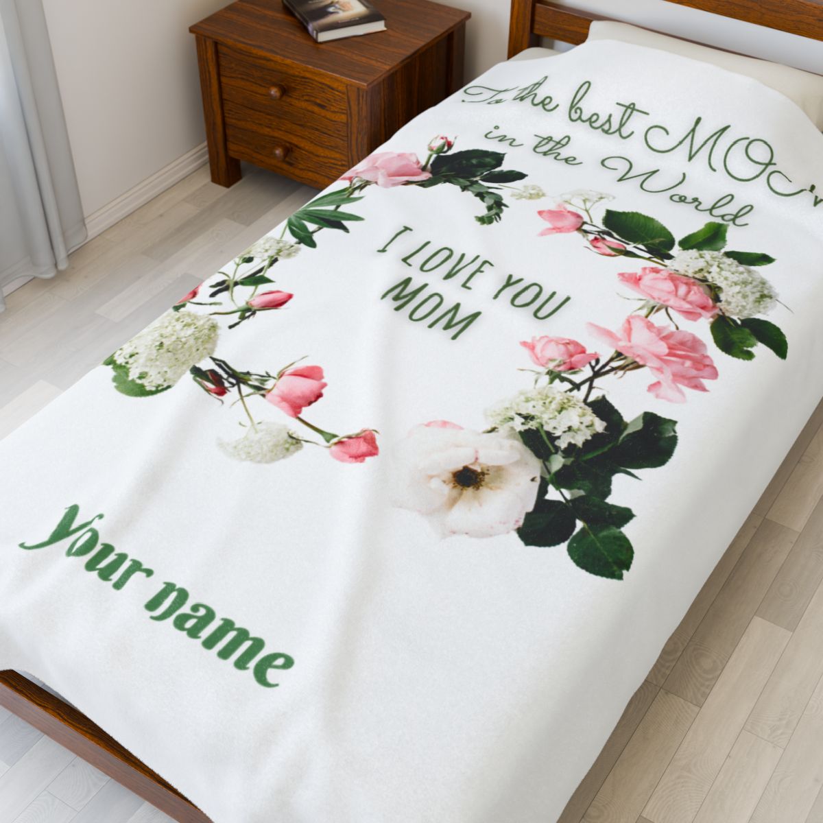 Personalized Velveteen Plush Blanket
