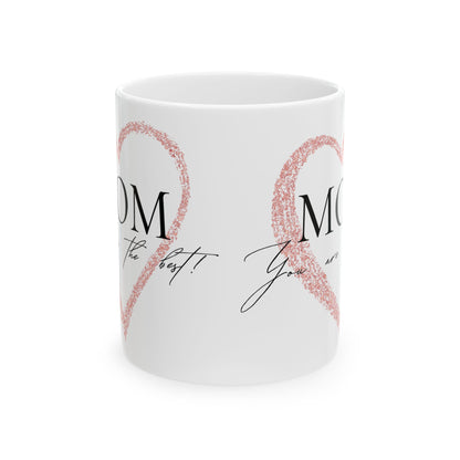 Mom Heart Mug, The Best Gift for Mother's Day, Birthdays,gift for mom, mother's day mug, ceramic mug, coffee lover gift, minimalist mug