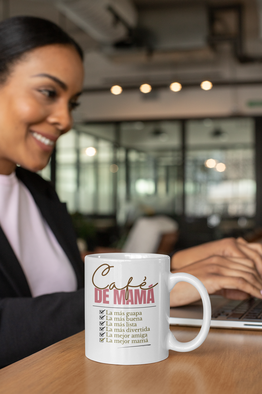 Personalized Mom Ceramic Mug - Mother's Day Coffee Gift, Custom Name Cup for Best Mom Ever, Mommy Tea Mug, Heartwarming Mom Gift,
