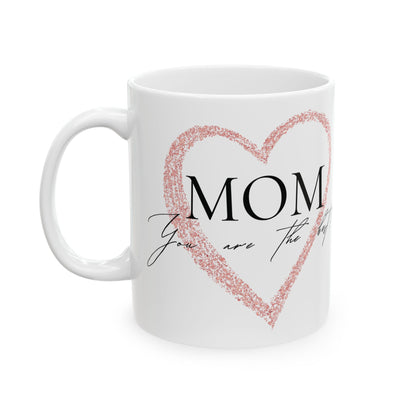 Mom Heart Mug, The Best Gift for Mother's Day, Birthdays,gift for mom, mother's day mug, ceramic mug, coffee lover gift, minimalist mug