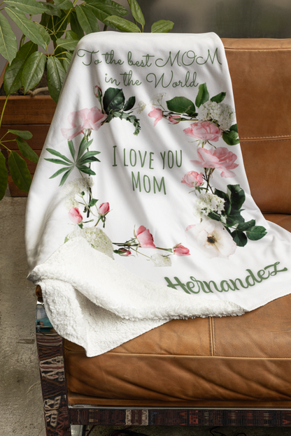 Personalized Velveteen Plush Blanket