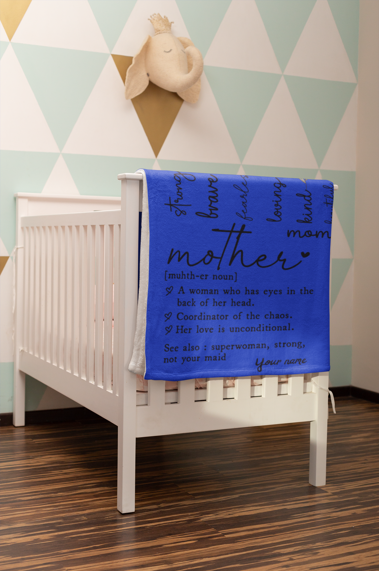 Plush Blanket, Mothers day Blanquet Motherhood Tribute Personalized Gift for Mom, Cozy Home Decor, Ideal for Mother's Day, Birthdays