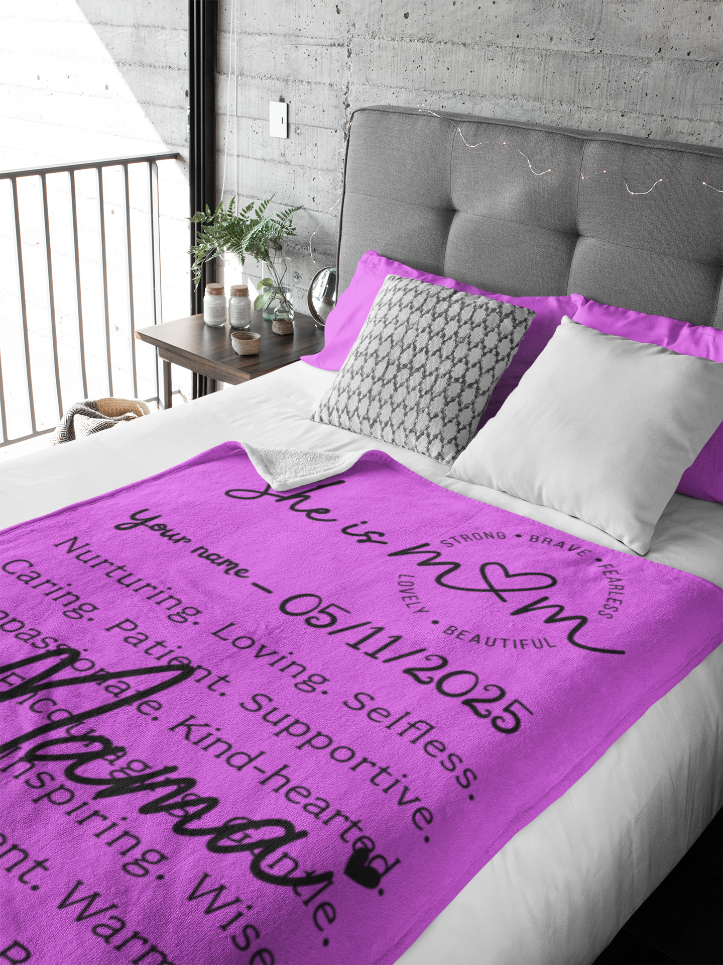 Mothers day Blanket, Custom Personalized Mom, Throw Blanket, Cozy Mom Gift, Holiday Decor, Soft Lap Blanket, gigt for mom, Blanket for Mom