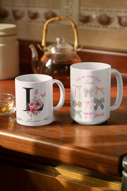 Custom name Mug,  Custom Coffee Mug, Cute Gift for Her, Inspirational Mug, Everyday Use, Birthday Gift, Personalized Mug, Mother gift
